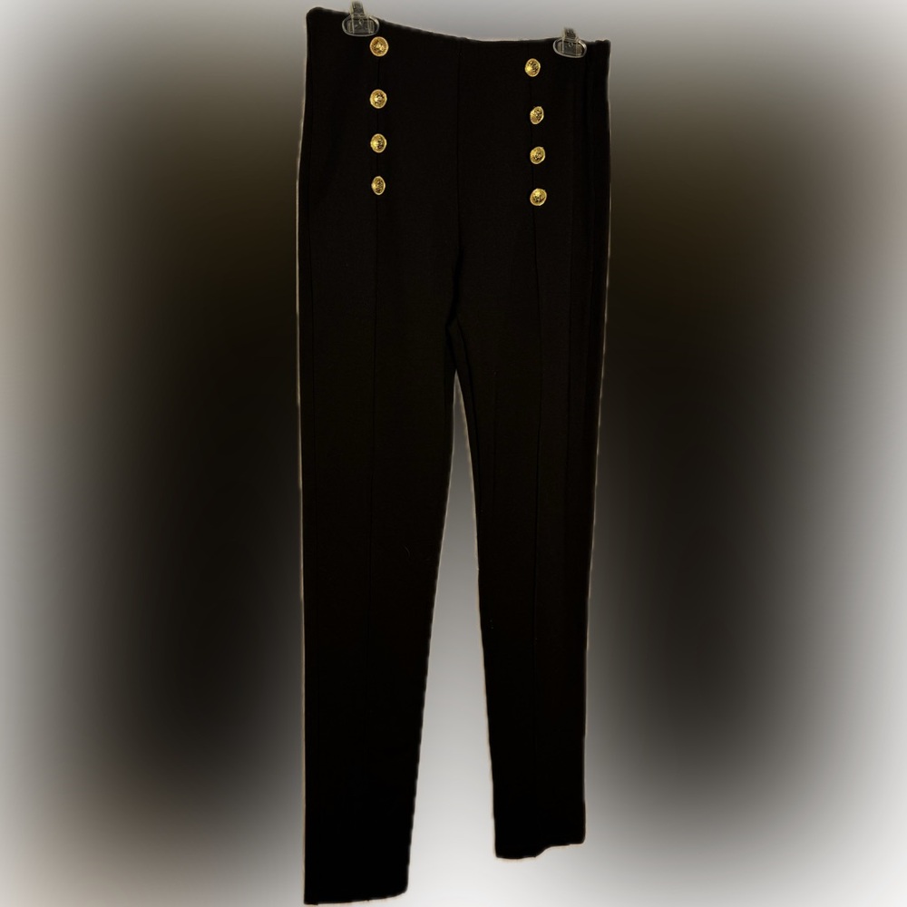 🖤 “Command the Room” Cherry Koko Gold Button Pants